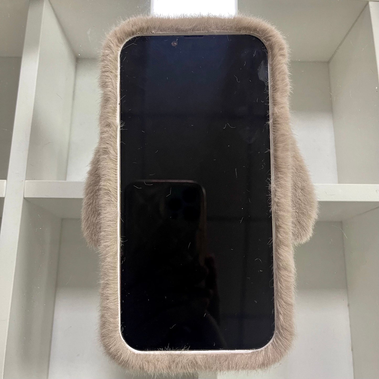 Cute Bunny Phone Case For iPhone 14 Plus 13 Pro Max 12 Mini XR 7 8,Pet Phone Case,Pet lovers,Fluffy Plush,Personalized Gifts