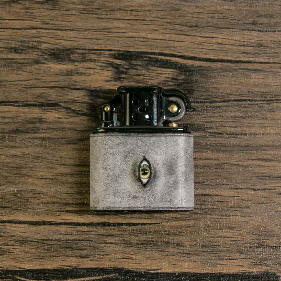 Vintage Leather lighter case lighter case, classic