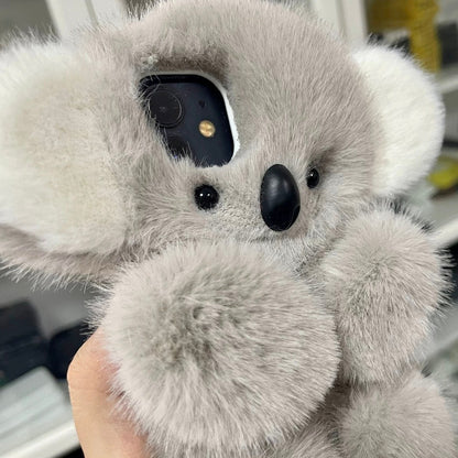 Koala Phone Case For iPhone,Pet Phone Case,Pet lovers,Fluffy Plush,Personalized Gifts