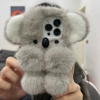 Koala Phone Case For iPhone,Pet Phone Case,Pet lovers,Fluffy Plush,Personalized Gifts