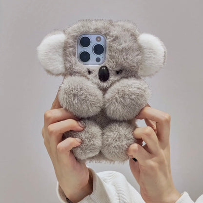 Koala Phone Case For iPhone,Pet Phone Case,Pet lovers,Fluffy Plush,Personalized Gifts