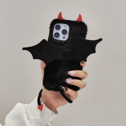 Monster phone case kawaii black apple iPhone cover protective Halloween witch cute gothic phone charm Apple iPhone case 16 15 14 13 12