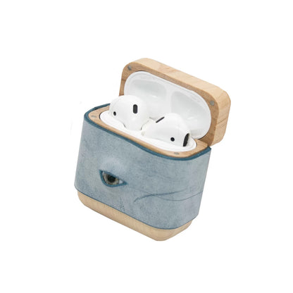 3D Leather Eye AirPods Case Cover