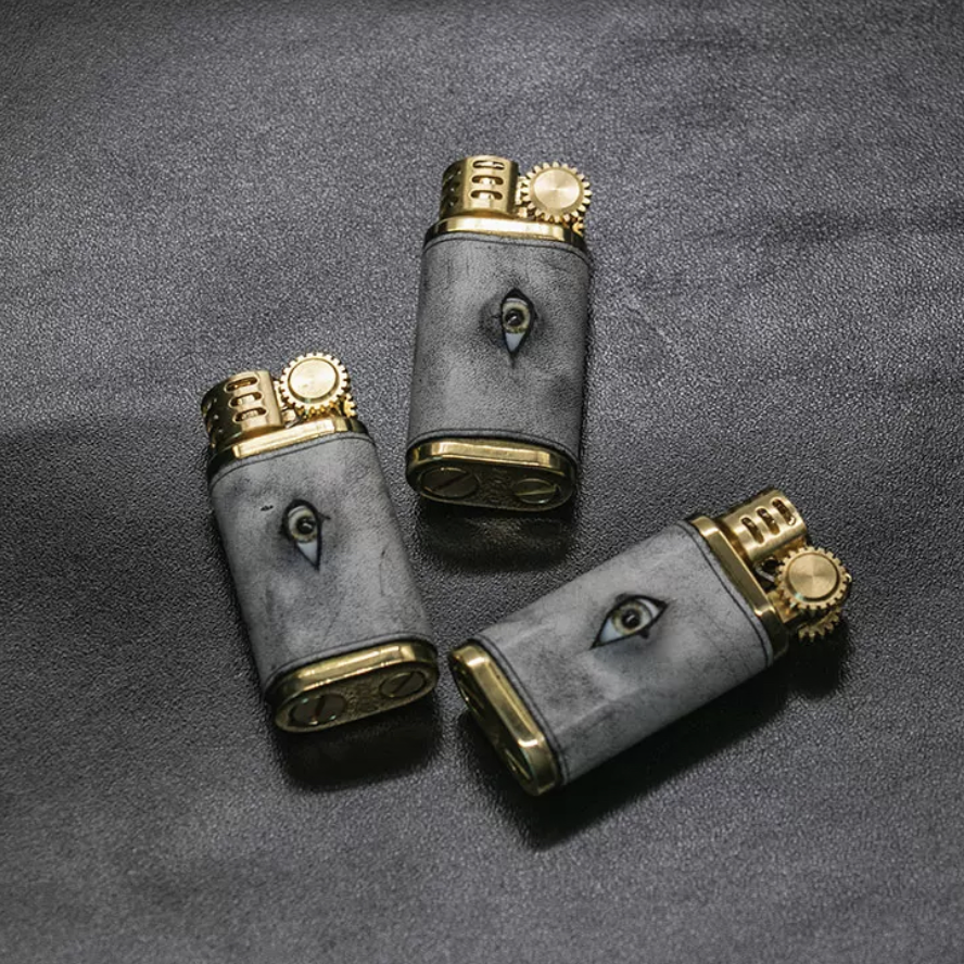 Vintage Leather lighter case lighter case, classic