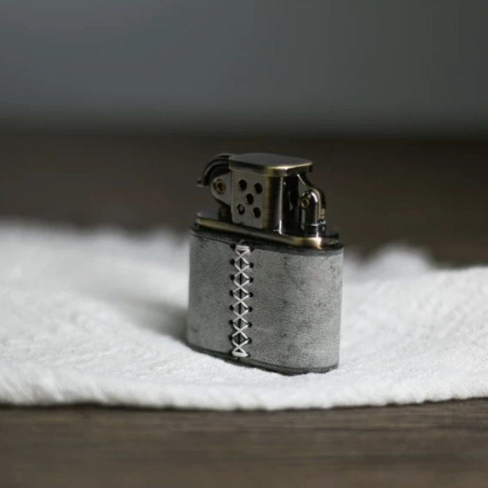 Vintage Leather lighter case lighter case, classic