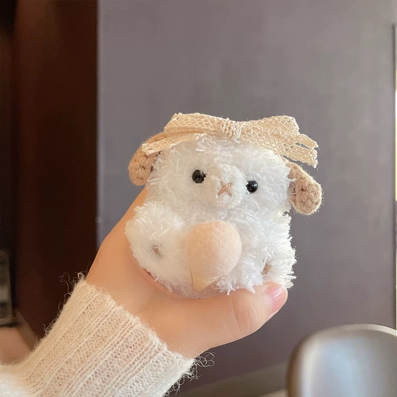 Lamb AIRPODS Case for Gen 1| 2| 3| Pro| Pro 2, Cute lamb AirPods Case, Fluffy AirPods Case