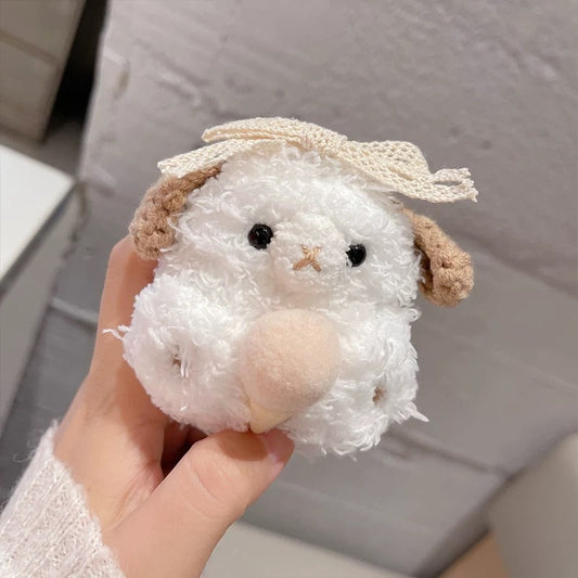 Lamb AIRPODS Case for Gen 1| 2| 3| Pro| Pro 2, Cute lamb AirPods Case, Fluffy AirPods Case