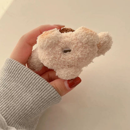 BEAR AirPods Case for AirPods 1 | 2 | 3 | Pro | Pro 2, Teddy Bear Love, Stuffed Bear, Fluffy Brown Bear AirPods Cover, Teddy Bear