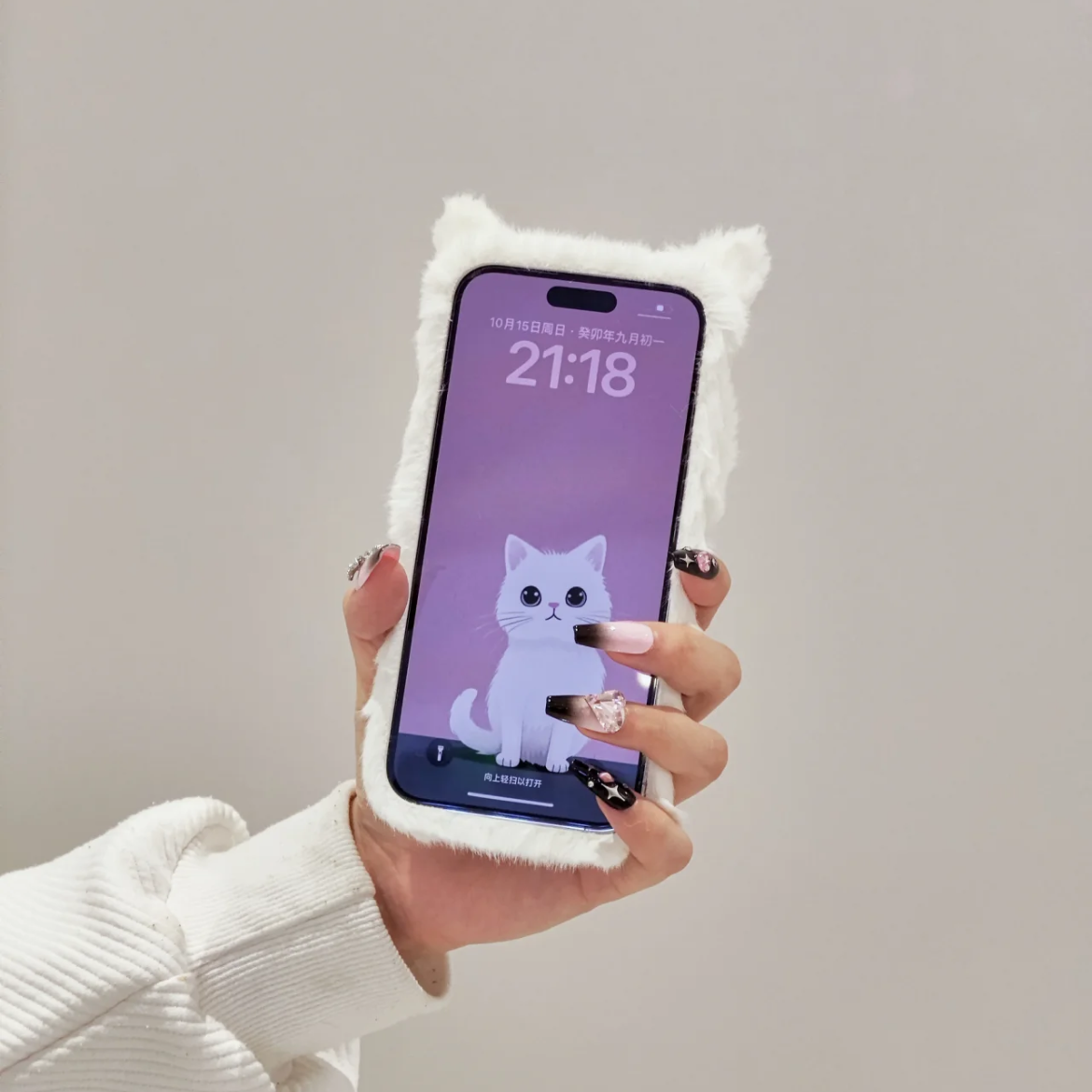 3D White Cae Phone Case, 15 Pro Max 14 13 Mini 12 11 SE 8 Plus X XR XS iPhone Case, Samsung, Google Pixel Case