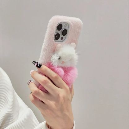 Plush Hamster Phone Case, 15 Pro Max 14 13 Mini 12 11 SE 8 Plus X XR XS iPhone Case, Samsung, Google Pixel Case