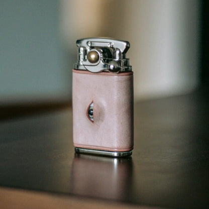 Vintage Pink Leather lighter case lighter case, classic