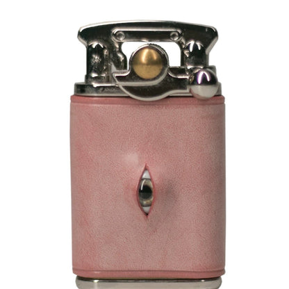 Vintage Pink Leather lighter case lighter case, classic