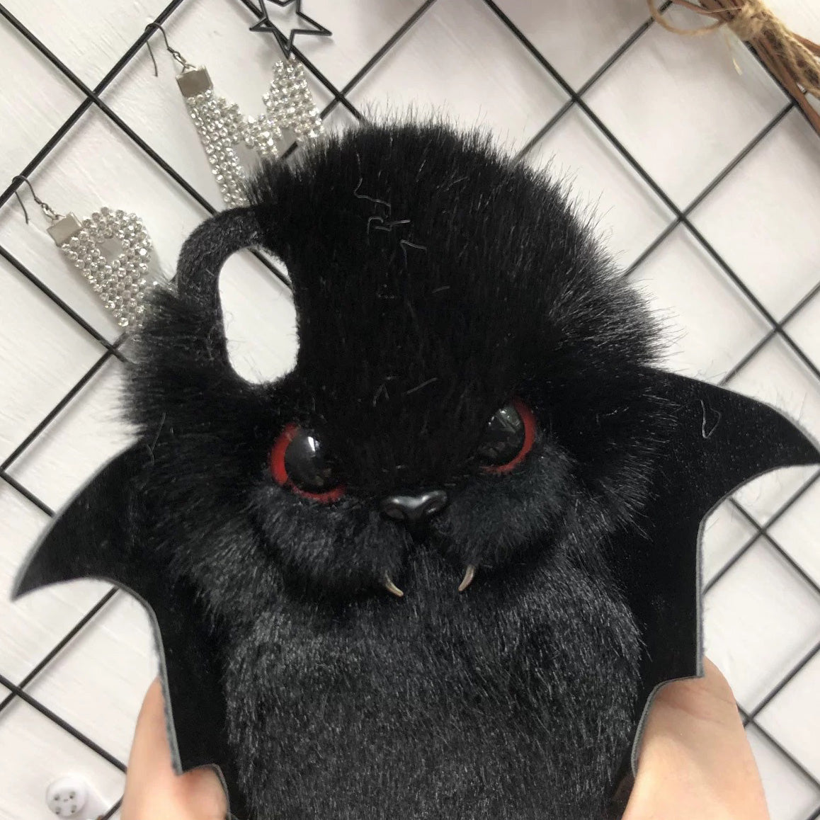 3D Plush Bat Phone Case, 15 Pro Max 14 13 Mini 12 11 SE 8 Plus X XR XS iPhone Case, Samsung, Google Pixel Case