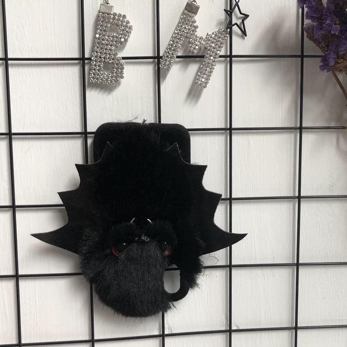 3D Plush Bat Phone Case, 15 Pro Max 14 13 Mini 12 11 SE 8 Plus X XR XS iPhone Case, Samsung, Google Pixel Case