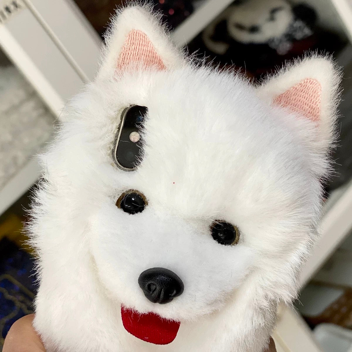 Samoyed Phone Case For iPhone 14 Plus 13 Pro Max 12 Mini XR 7 8,Pet Phone Case,Pet lovers,Fluffy Plush,Personalized Gifts