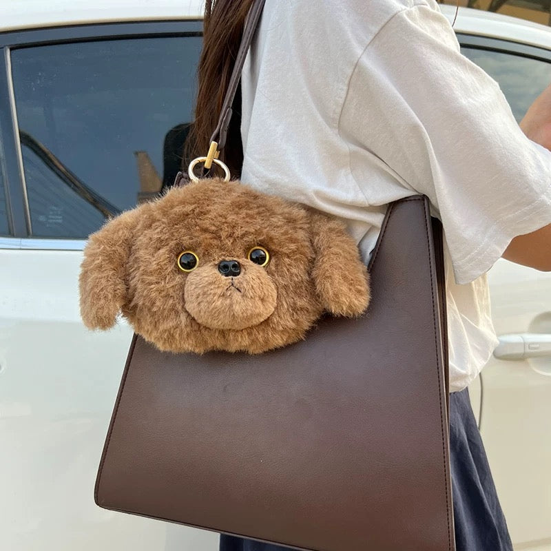 Handmade Plush Dog Wallet, Plush Toy, Plush Pendant, Kitty Plush, Birthday Gifts for Girls