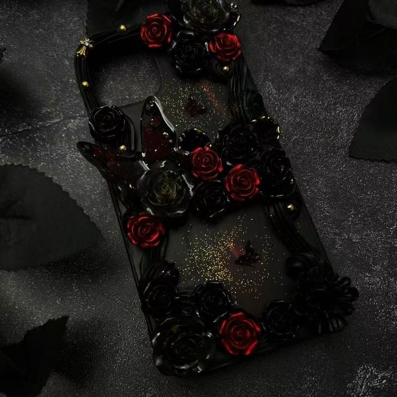 Bloody Flower Dark Handmade iPhone Case