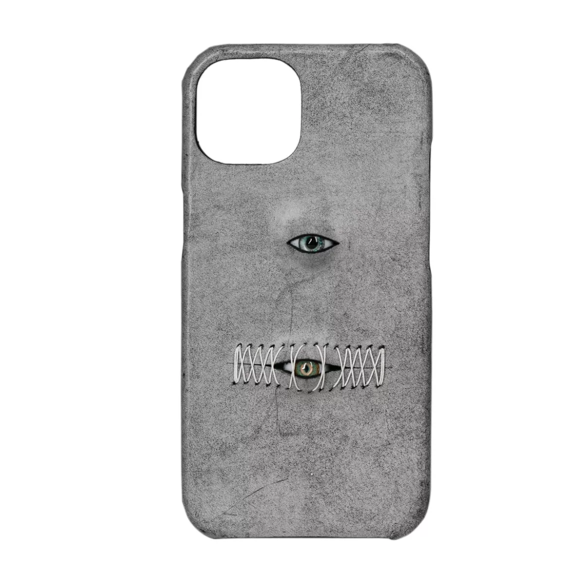 4 Colors Genuine Leather Handmade Eyes Phone Case, Custom Handmade Phone Case,3D Eyes Phone Case,Handmade Gift