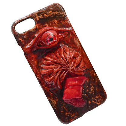 HorrorEyeArt Creepy Eyeballs Phone Case,15 Pro Max 14 13 Mini 12 11 SE 8 Plus X XR XS iPhone Case,Samsung Galaxy Z Flip 5,Google Pixel Case