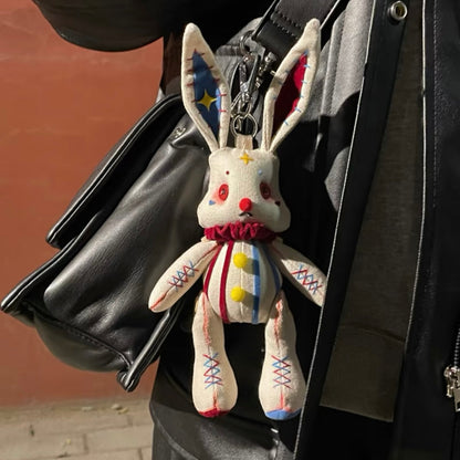 Clown Rabbit Plush Doll, Kawaii Bunny Plush, Birthday GiftsPersonalized Gifts, 18cm