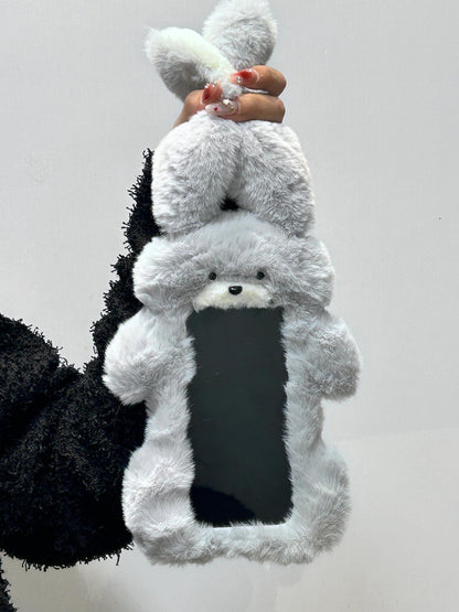 Handmade Fluffy Bunny Phone Case For All Phone Models, iPhone Song Google Samsung